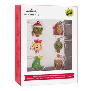 Hallmark nwt the grinch PVC Figural Mini Set
